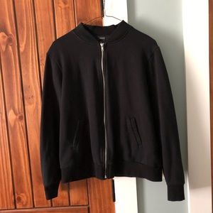 Warm black bomber jacket